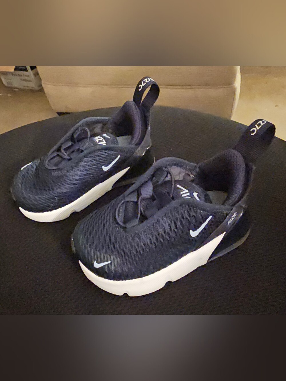 Nike Air Max 270 Toddler Sneakers – Navy/White – Size 4C